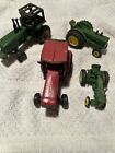 VINTAGE 4 mini Toy Die Cast Tractors John Deere & International