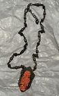 Sweet Romance Faux Coral Floral 22 inch vintage inspired necklace