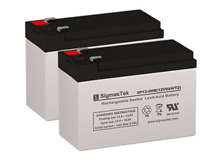 Pack of 2 - 12V 9AH SLA Batteries (Replaces: UB1290, PX12090, PE12V9, HR9-12)