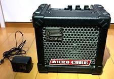 ROLAND MICRO CUBE Black Guitar Amp Used From Japan