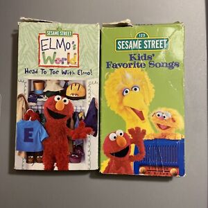 VHS -Elmos World - Head to Toe With Elmo And Sesame Street Kids Favorite Songs