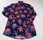 Phix England For The Rock & Roll Soul Floral Long Sleeves Shirt Men's Size Small