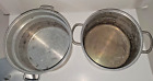 Vintage 3 Pc Leyse 4 quart Aluminum steamer pot