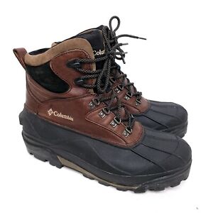 Columbia Mens Boots Size 12 Wide Leather Hiking Snow Thermolite Bugabootoo