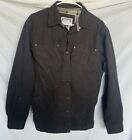 Men's NRA Black Cotton Denim Concealed Carry Jacket Size Small