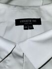 Lafayette 148 Hidden Button Cotton Blend Relaxed Fit Crisp White Top XXL
