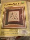 Knots So Fine Candlewicking Kit for Beginners Leaf Monogram Pillow Top 14