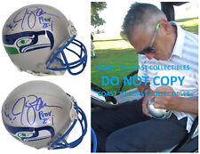 New ListingJim Zorn signed Seattle Seahawks mini football helmet COA proof autographed
