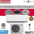 Goodman 18,000 BTU 18 SEER2 Ductless Mini-Split Heat Pump Air Conditioner