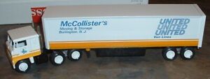 United Van LInes '85 McCollister's Burlington, NJ Winross Truck