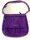 Vera Bradley Crossbody Pink/Blue Bag Purse Handbag Impressionista Striped - VG