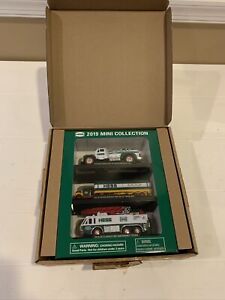 2019 Hess Mini Collection NEW IN BOX  Truck And Race Car Box Trailer Emergency