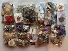 12 Pounds of Quality Fashion Costume Jewelry Lot: Pierced Earrings, NWT Brooches