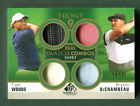 New Listing2021 SP Game Used Tiger Woods Bryson DeChambeau Dual Swatch Combos Relic /25