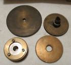 4-antique old brass small gears 1 1/2