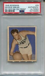 1948 Bowman Basketball #69 George Mikan Rookie Card Graded PSA Authentic
