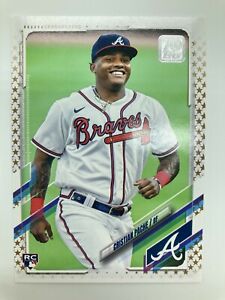 2021 TOPPS GOLD STAR STARS PARALLEL ROOKIE INSERT CARD OF CRISTIAN PACHE RC #187