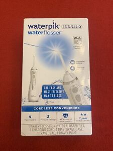 Waterpik Cordless Advanced Water Flosser White WP-560CD, Sealed Tips -NEW NOB w2