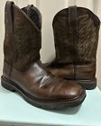 Ariat Mens Workhog Square Toe Pull-On Western Work Boots Size US 10D
