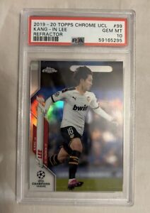 2019-20 Topps Chrome UCL #99 Kang-In Lee Refractor Rookie RC PSA 10 Gem Mint