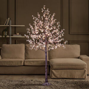 Lighted Gypsophila Tree 6FT 176 LED Artificial Baby Breath Flowers with Lights