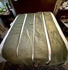 (4) Green 100% Silk Lined Curtain Drape Custom 105L 49W