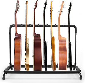 Multi Guitar Stand, 7 Holder Guitar Rack, Folding Guitar Stand,Guitar Rack for M
