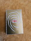 New ListingTWA Airlines Playing Cards Sealed Gold White Deck Vintage Sealed