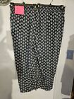 Old Navy Plus Size 4x Loose Fit Slip On Pants Floral Print  Elastic Waist NWT