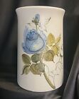 Vintage Arabia Finland HLA/JIS Pottery Vase Blue Rose 6