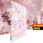 New Listing20 Piece Wedding Artificial Flower Wall Silk Floral Wall Background Decoration