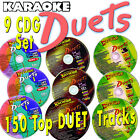 DUETS KARAOKE Best Duets Set-9 CD+G set 150 Songs Proffessional.in white sleeves