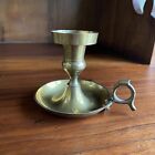 New ListingVintage Brass Chamber Candlestick Holder with Finger Ring Farmhouse Decor
