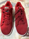 Puma Trapstar Mens 14 Red Suede Sneakers