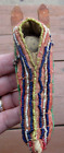 New ListingANTIQUE ca 1870 NATIVE AMERICAN INDIAN PARFLECHE & BEADED CHILDS TOY CRADLEBOARD
