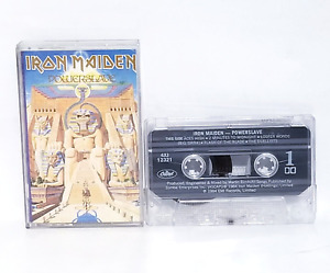 Iron Maiden Powerslave Cassette Tape & Insert Capitol Records – 4XJ 12321 1984