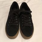 Lugs Canvas Lear Skate Shoes Low Top Slip On Fashion Sneakers Black Size 10.5