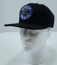 Barista Brew Co. Hat With Blue Embroidered Patch Snap Back