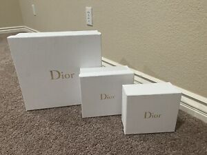 Set of 3 Dior Makeup Brushes Lipsticks Bags Sunglasses Storage Display Boxes