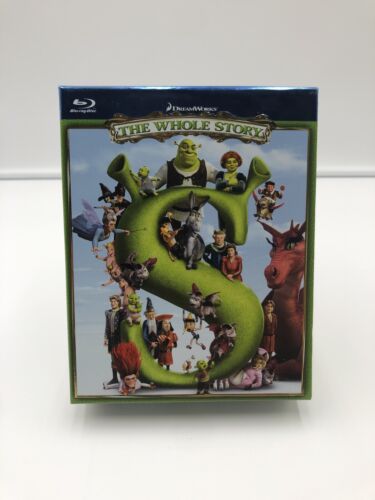 Shrek The Whole Story DreamWorks 4 Blu Ray Discs Box Set