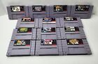 Super Nintendo Entertainment System (SNES) Video Game Lot of 13 - Untested