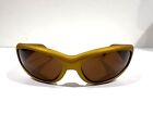 Vintage Arnette Signature Catfish Wrap Sunglasses Gold/ Yellow Made In Italy