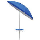 7 ft Beach Umbrella with Table, Blue