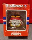 Garfield NFL Kansas City Chiefs Hanging Ornament 1978 - Enesco Ornament