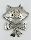 Vge Sterling 925 Texico Kitty Cat ￼￼Pendent Brooch￼ Signed Tm – 180 Mexico 17g