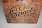 Antique Early 1900's Foss Extract Portland ME Advertising Crate Vanilla No Lid-