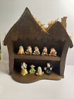 Disney Thimble Cottage Collector Set of Snow White 7 Dwarfs Display
