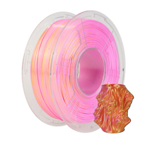 SUNLU Shiny PLA Plus 3D Printer Filament Dual Color Silk Pink Gold 1KG Spool