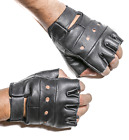 Fingerless Gloves Bikers Weight Trainer Driver Red Black Brown White USA