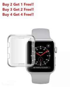 For iWatch Apple Watch Series 1 2 3 4 5 6 Tpu protector Cover Case 38 40 42 44MM